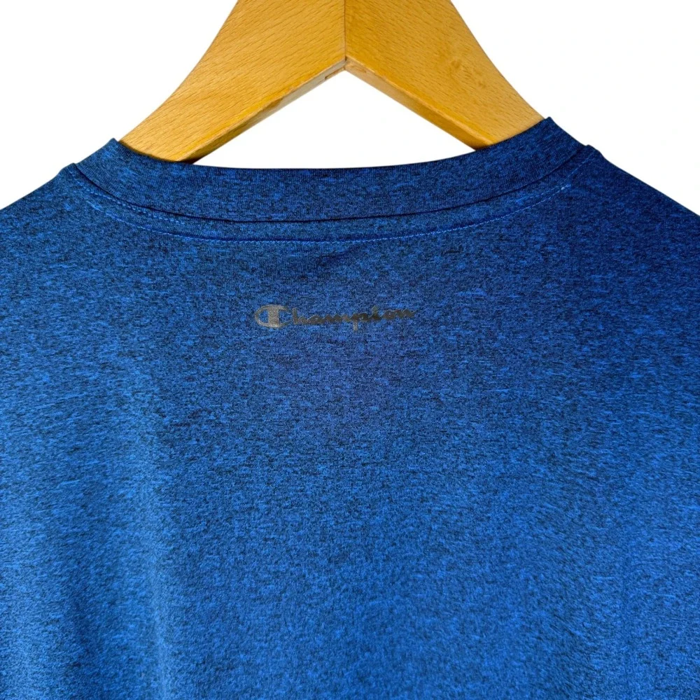 Champion Vapor Performance T Shirt Mens Medium Blue Short Sleeve FreshIQ Tee NWT - Picture 6 of 14